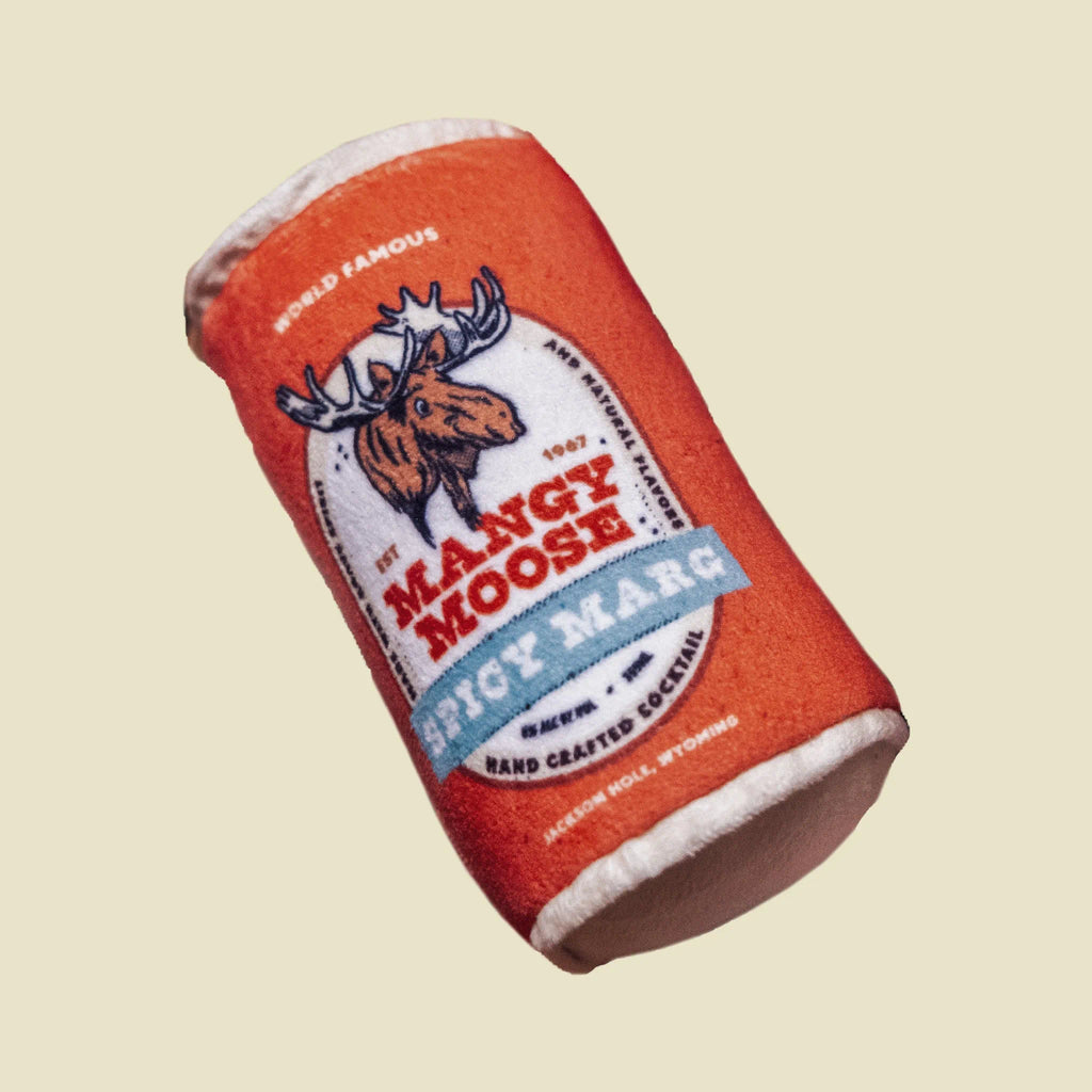 Mangy Moose Spicy Marg Can Squeaky Toy