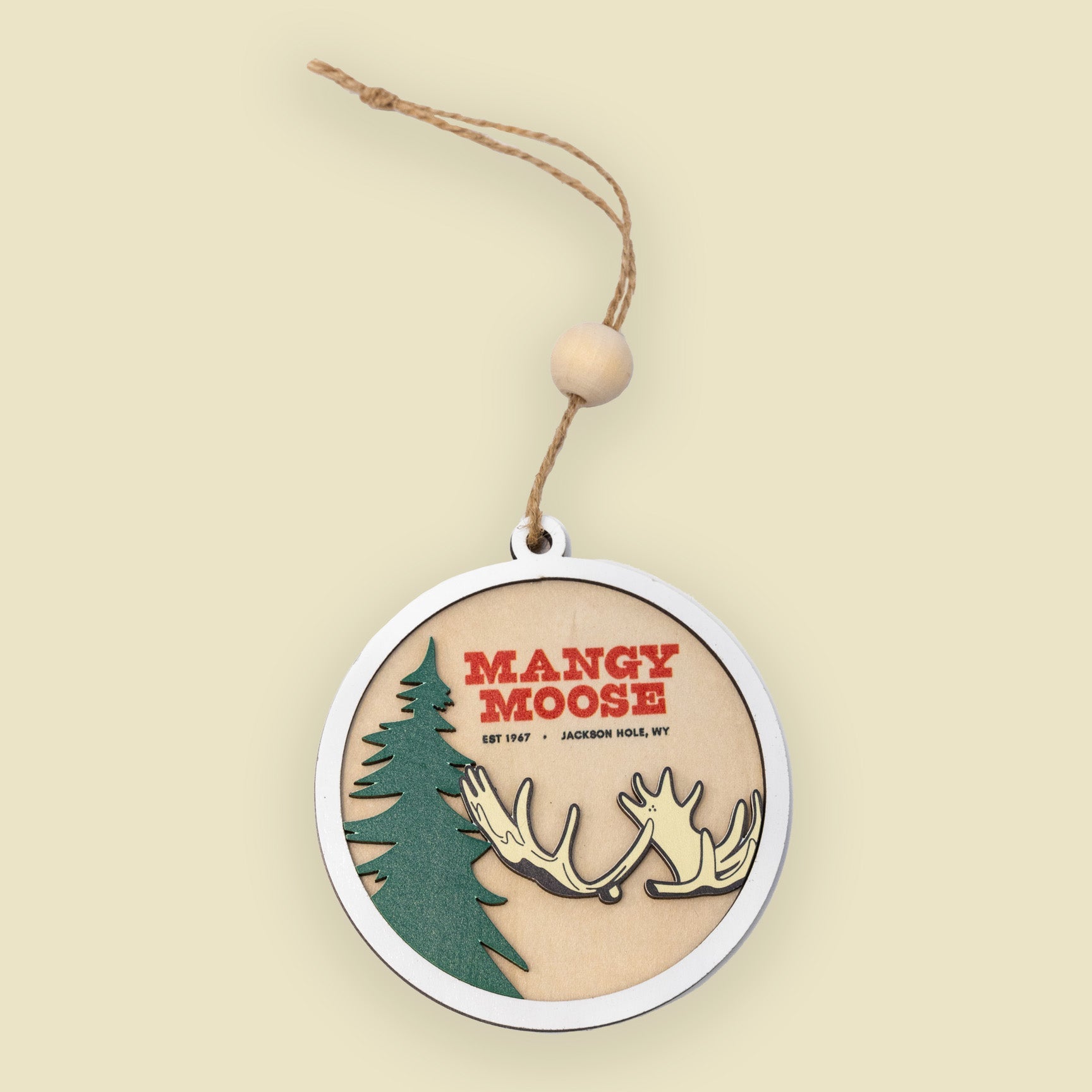 Mangy Moose Wooden Ornaments - Mangy Moose