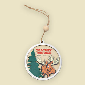 Mangy Moose Wooden Ornaments - Mangy Moose