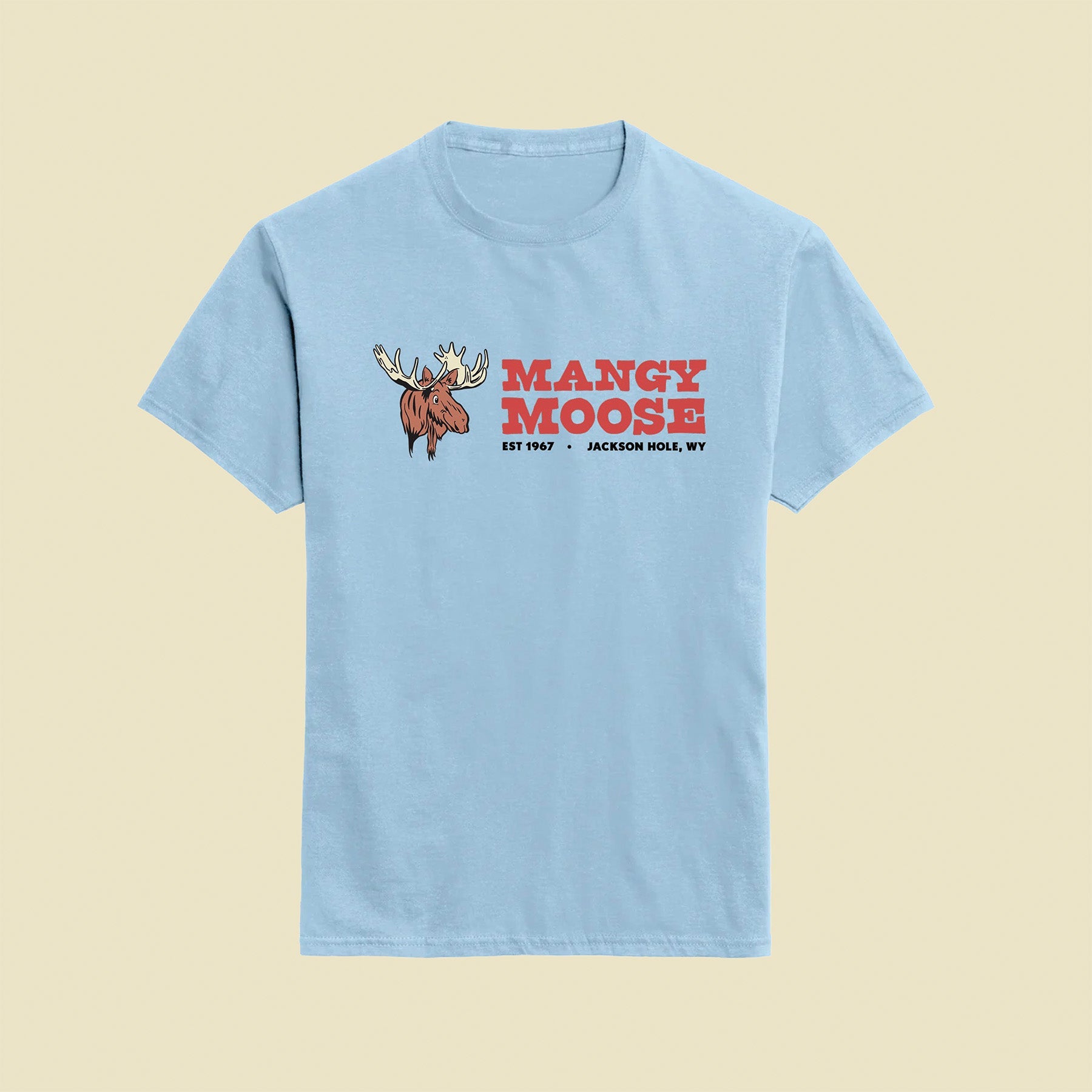 Manny Stacked Logo T - Mangy Moose